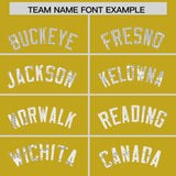 Custom Old Gold Sequined Tops Athletic Basketball Jersey