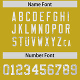 Custom Old Gold Sequined Tops Athletic Basketball Jersey