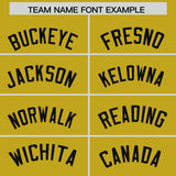 Custom Old Gold Sequined Tops Athletic Basketball Jersey