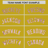 Custom Old Gold Sequined Tops Athletic Basketball Jersey