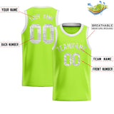 Custom Kelly Green Sequined Tops Athletic Basketball Jersey