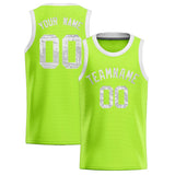 Custom Kelly Green Sequined Tops Athletic Basketball Jersey