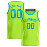 Custom Kelly Green Sequined Tops Athletic Basketball Jersey