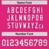 Custom Pink Sequined Tops Athletic Basketball Jersey