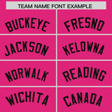 Custom Pink Sequined Tops Athletic Basketball Jersey