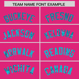 Custom Pink Sequined Tops Athletic Basketball Jersey