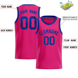 Custom Pink Sequined Tops Athletic Basketball Jersey