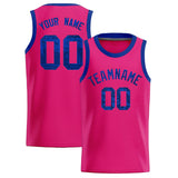 Custom Pink Sequined Tops Athletic Basketball Jersey