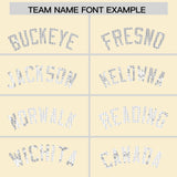 Custom Cream Sequined Tops Athletic Basketball Jersey