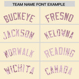 Custom Cream Sequined Tops Athletic Basketball Jersey