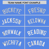 Custom Powder Blue Sequined Tops Athletic Basketball Jersey