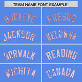 Custom Powder Blue Sequined Tops Athletic Basketball Jersey