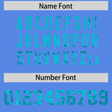 Custom Powder Blue Sequined Tops Athletic Basketball Jersey