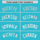 Custom Sky Blue Sequined Tops Athletic Basketball Jersey