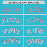 Custom Sky Blue Sequined Tops Athletic Basketball Jersey