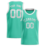 Custom Bright Green Sequined Tops Athletic Basketball Jersey