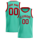 Custom Bright Green Sequined Tops Athletic Basketball Jersey