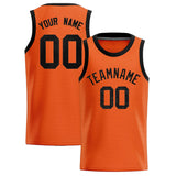 Custom Orange Sequined Tops Athletic Basketball Jersey
