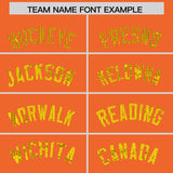 Custom Orange Sequined Tops Athletic Basketball Jersey