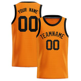 Custom Orange Sequined Tops Athletic Basketball Jersey
