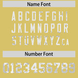 Custom Old Gold Sequined Tops Athletic Basketball Jersey