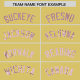 Custom Old Gold Sequined Tops Athletic Basketball Jersey