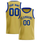Custom Old Gold Sequined Tops Athletic Basketball Jersey