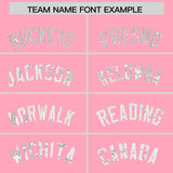 Custom Light Pink Sequined Tops Athletic Basketball Jersey