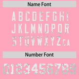 Custom Light Pink Sequined Tops Athletic Basketball Jersey