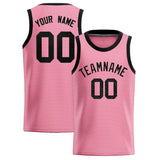 Custom Light Pink Sequined Tops Athletic Basketball Jersey