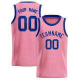Custom Light Pink Sequined Tops Athletic Basketball Jersey