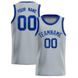 Custom Silver Sequined Tops Athletic Basketball Jersey