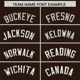 Custom Brown Sequined Tops Athletic Basketball Jersey