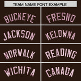 Custom Brown Sequined Tops Athletic Basketball Jersey