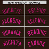 Custom Brown Sequined Tops Athletic Basketball Jersey