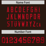 Custom Brown Sequined Tops Athletic Basketball Jersey