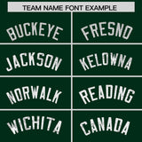 Custom Hunter Green Sequined Tops Athletic Basketball Jersey