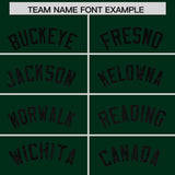 Custom Hunter Green Sequined Tops Athletic Basketball Jersey
