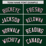 Custom Hunter Green Sequined Tops Athletic Basketball Jersey