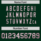 Custom Hunter Green Sequined Tops Athletic Basketball Jersey