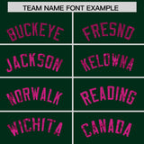 Custom Hunter Green Sequined Tops Athletic Basketball Jersey