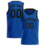 Custom Royal Sequined Tops Athletic Basketball Jersey