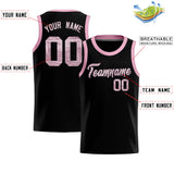 Custom Black Sequined Tops Athletic Basketball Jersey