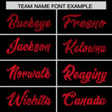 Custom Black Sequined Tops Athletic Basketball Jersey