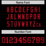 Custom Black Sequined Tops Athletic Basketball Jersey