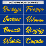 Custom Royal Sequined Tops Athletic Basketball Jersey