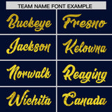 Custom Navy Sequined Tops Athletic Basketball Jersey