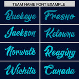 Custom Navy Sequined Tops Athletic Basketball Jersey