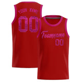 Custom Orange Sequined Tops Athletic Basketball Jersey