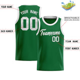 Custom Kelly Green Sequined Tops Athletic Basketball Jersey